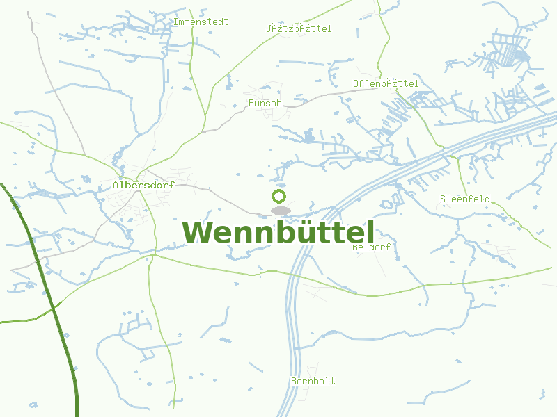 Karte von Wennbüttel