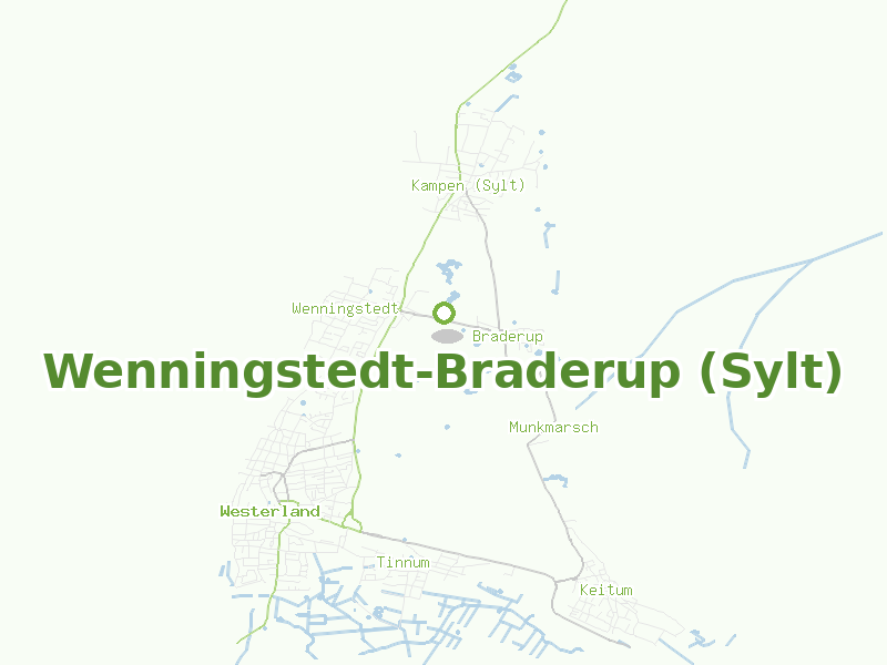 Karte von Wenningstedt-Braderup (Sylt)