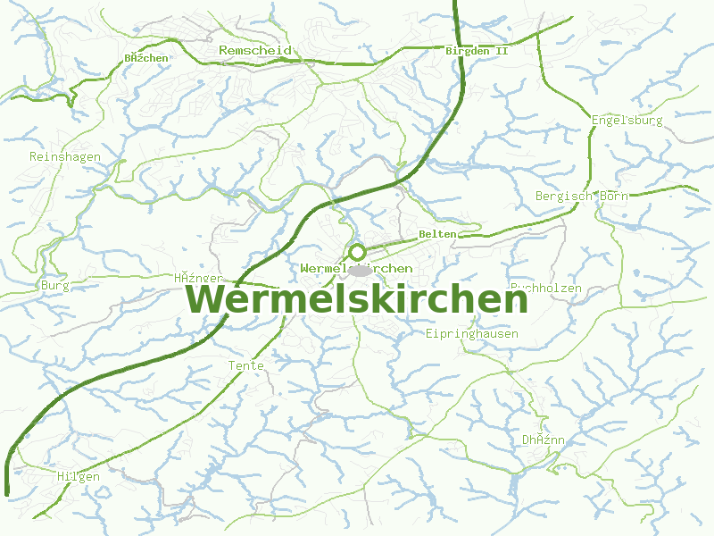 Karte von Wermelskirchen