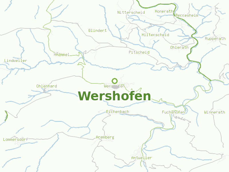 Karte von Wershofen