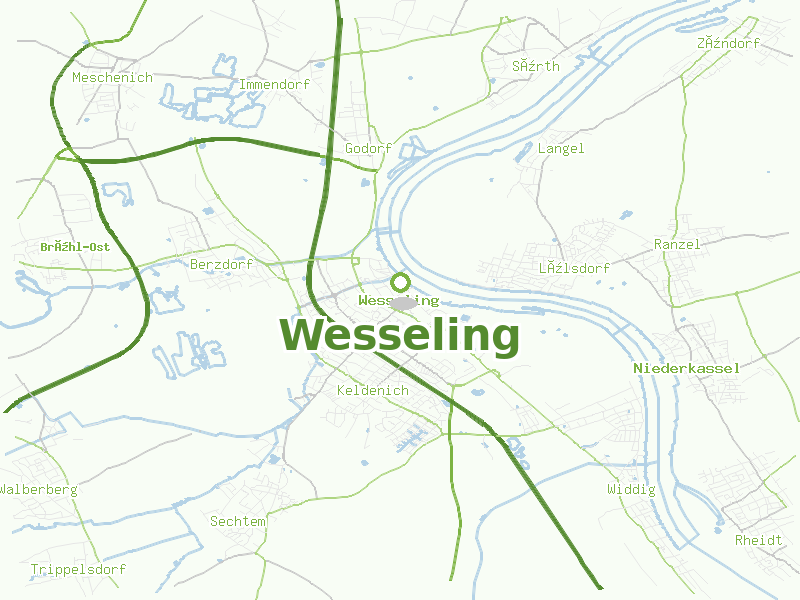 Karte von Wesseling