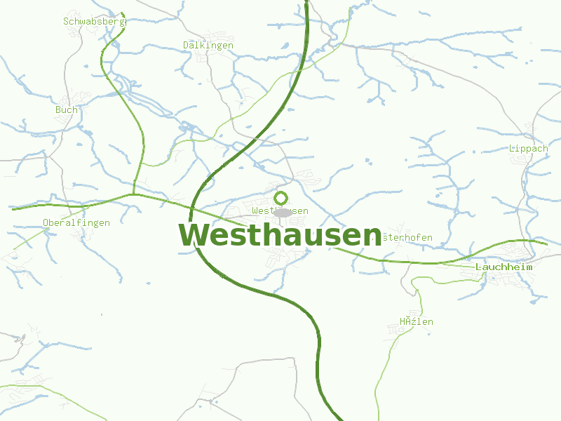 Karte von Westhausen