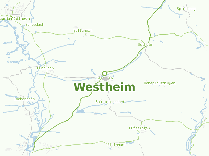 Karte von Westheim