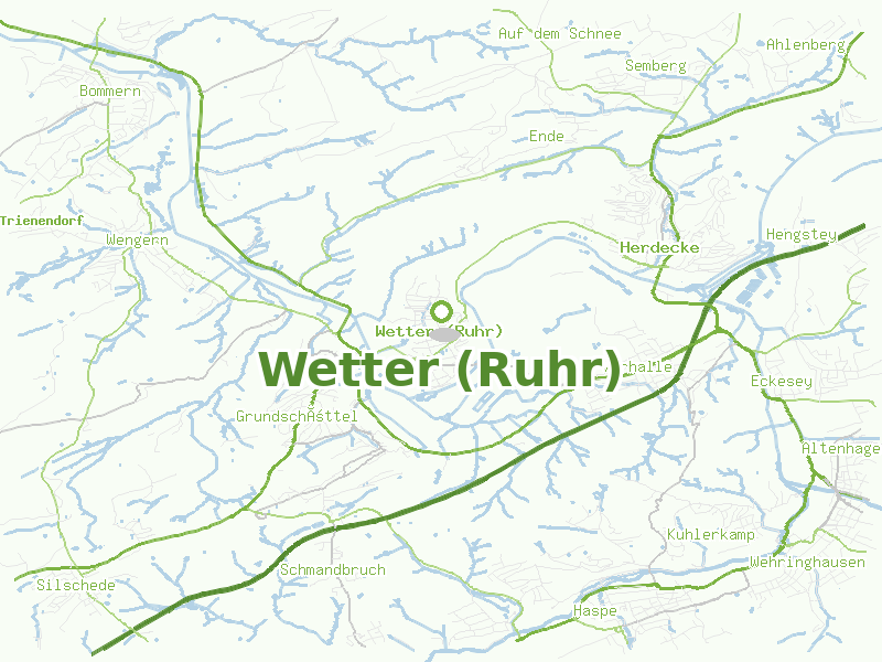 Karte von Wetter (Ruhr)