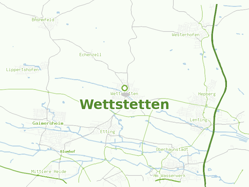 Karte von Wettstetten