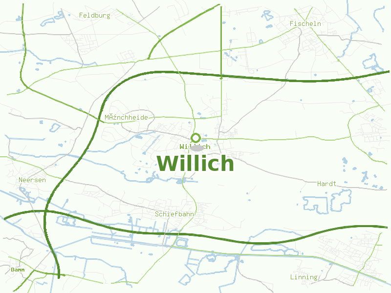 Karte von Willich