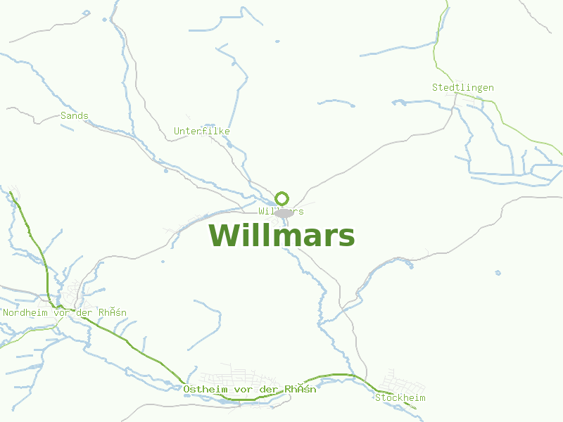 Karte von Willmars