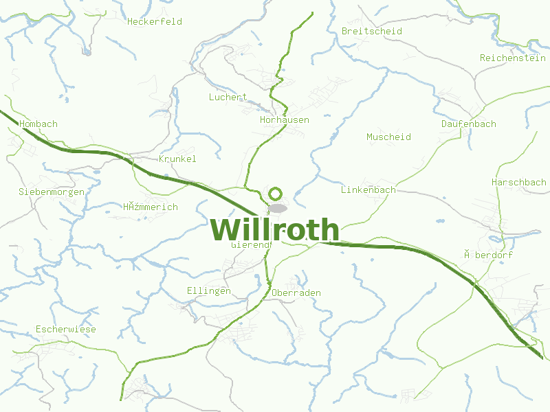 Karte von Willroth