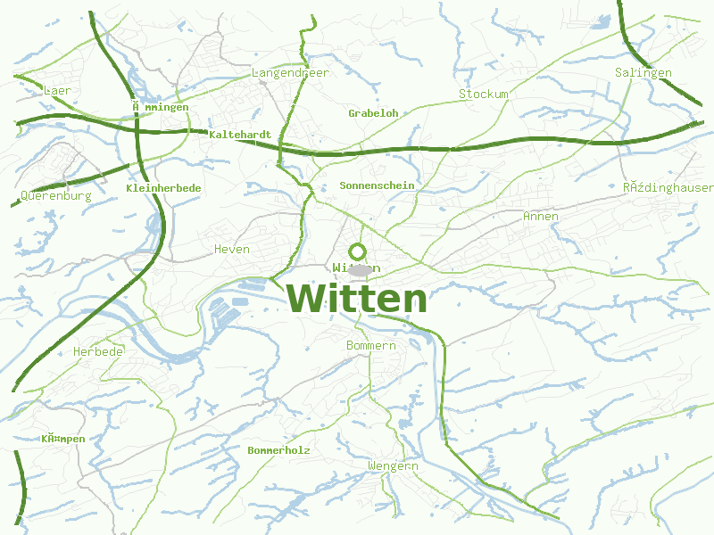 Karte von Witten