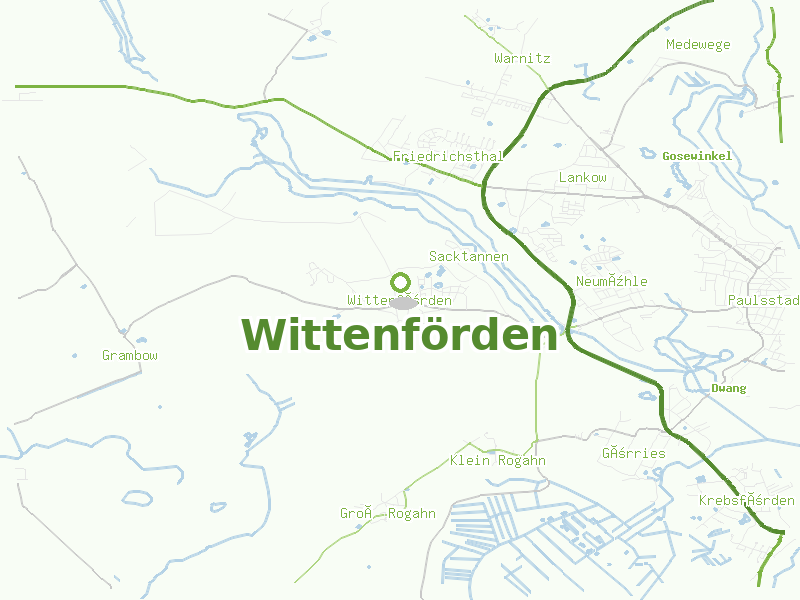 Karte von Wittenförden