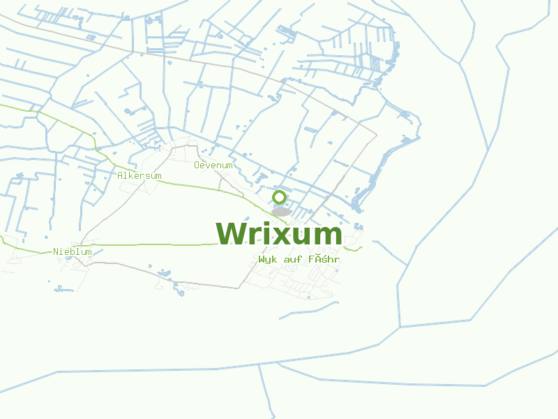 Karte von Wrixum