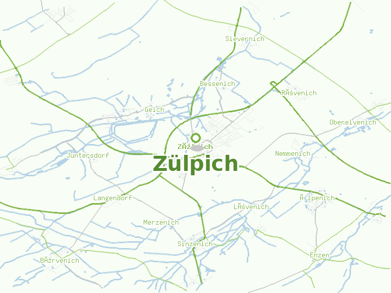 Karte von Zülpich
