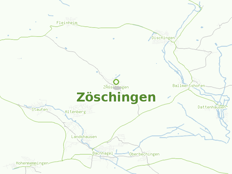 Karte von Zöschingen
