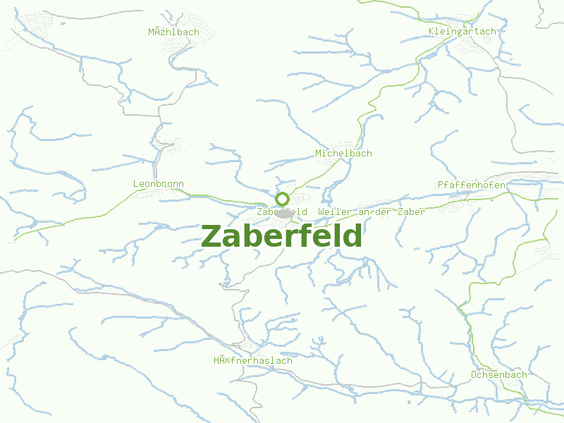 Karte von Zaberfeld