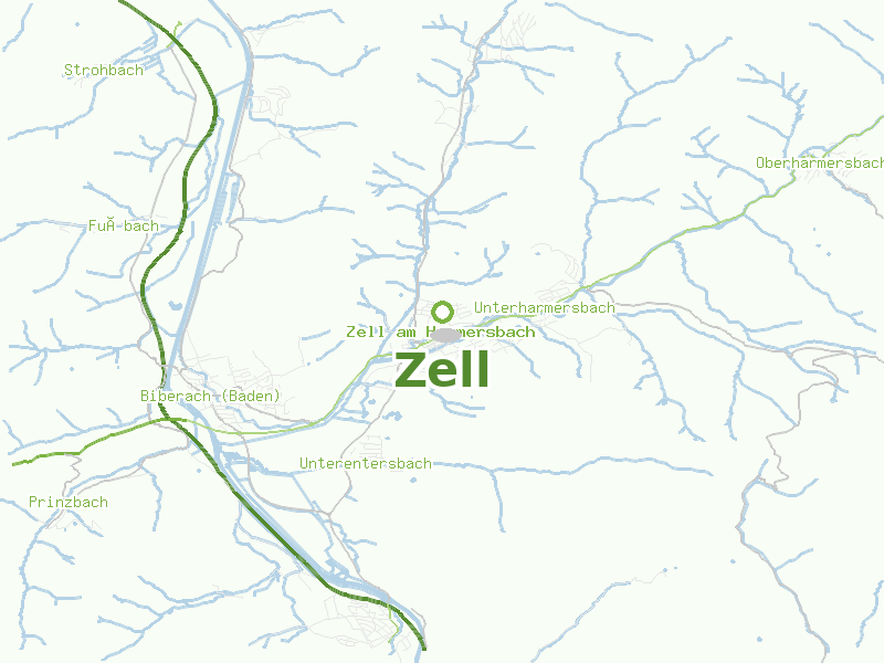 Karte von Zell