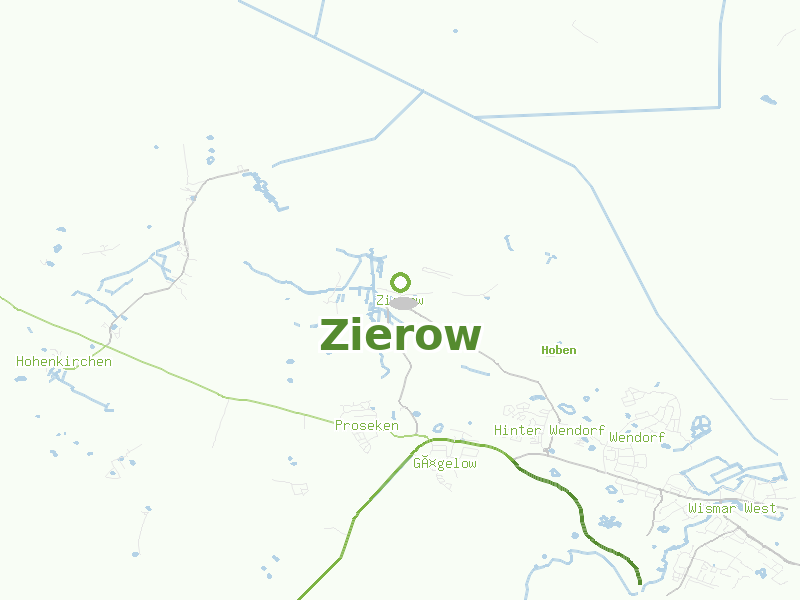 Karte von Zierow